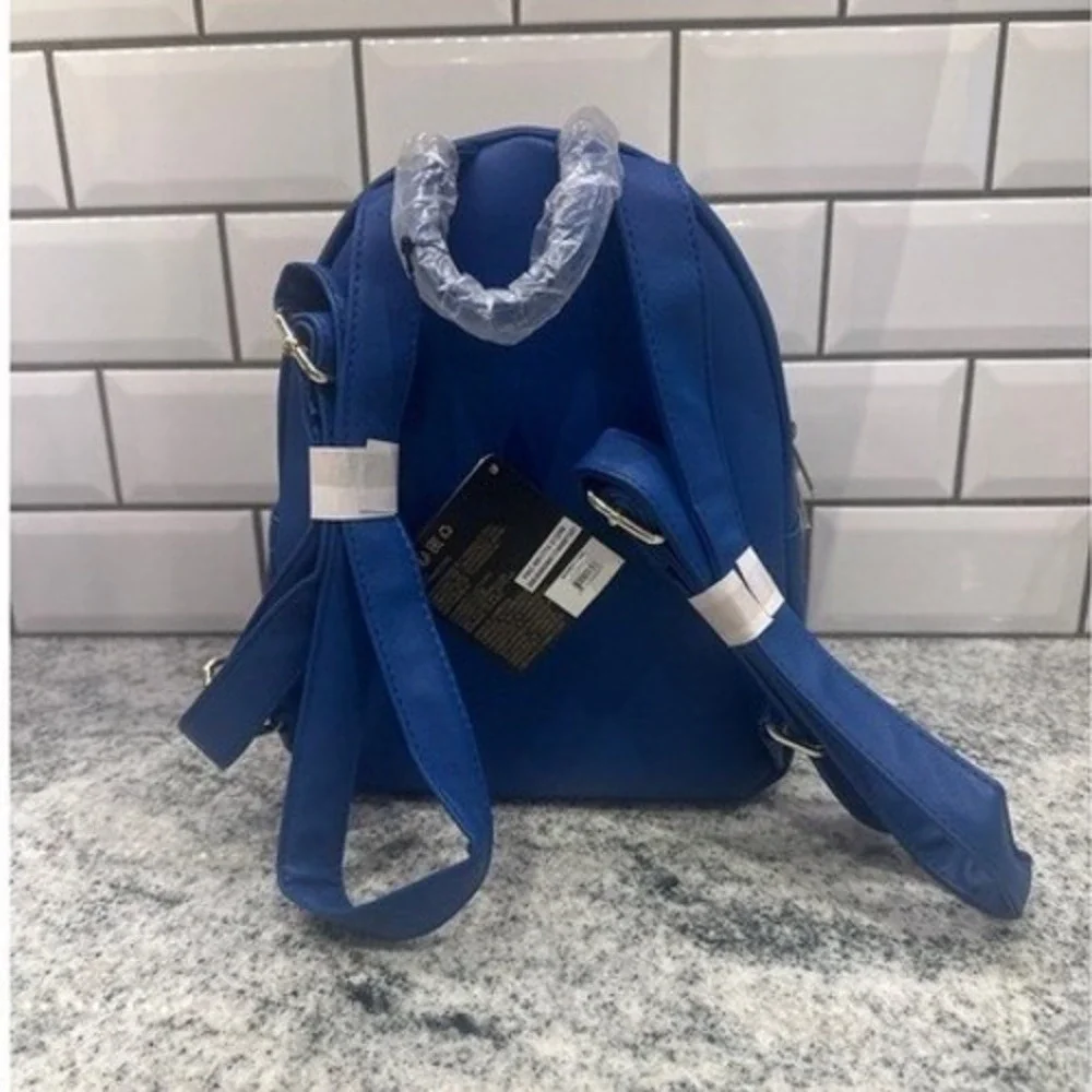 Loungefly Disney Snow White Mini Backpack Blue‎ Watercolor Forest Bird NWT